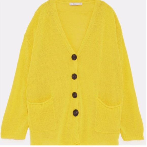 Zara Knit S Oversized Slouchy Sweater Cardigan - Picture 1 of 7